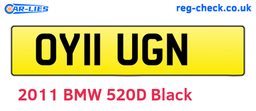 OY11UGN are the vehicle registration plates.