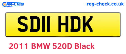 SD11HDK are the vehicle registration plates.