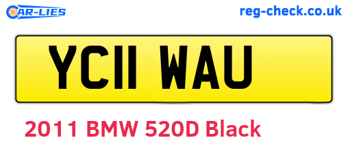 YC11WAU are the vehicle registration plates.