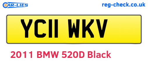 YC11WKV are the vehicle registration plates.