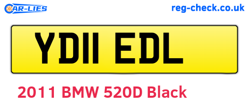 YD11EDL are the vehicle registration plates.