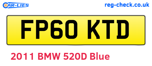 FP60KTD are the vehicle registration plates.