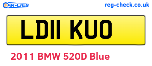 LD11KUO are the vehicle registration plates.