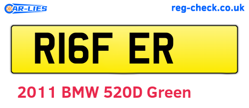 R16FER are the vehicle registration plates.