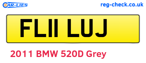 FL11LUJ are the vehicle registration plates.