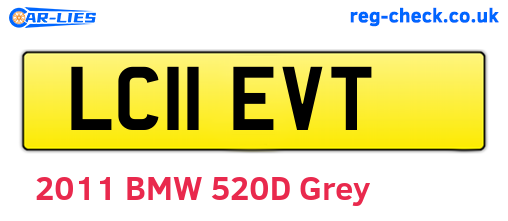 LC11EVT are the vehicle registration plates.
