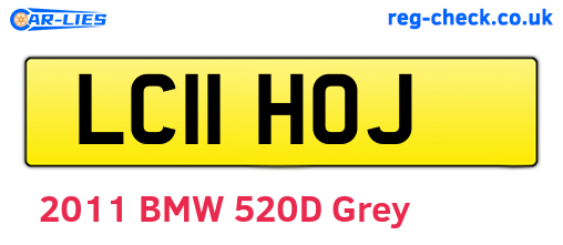 LC11HOJ are the vehicle registration plates.