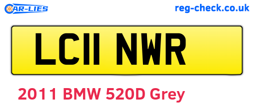 LC11NWR are the vehicle registration plates.