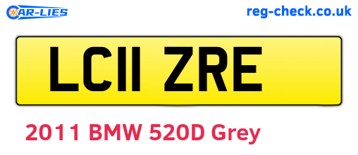 LC11ZRE are the vehicle registration plates.