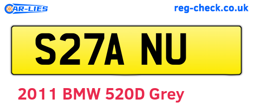S27ANU are the vehicle registration plates.
