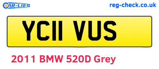 YC11VUS are the vehicle registration plates.
