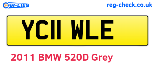 YC11WLE are the vehicle registration plates.