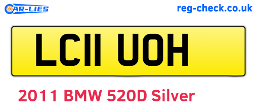LC11UOH are the vehicle registration plates.