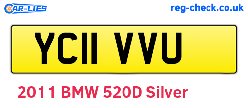 YC11VVU are the vehicle registration plates.