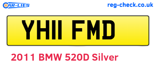 YH11FMD are the vehicle registration plates.