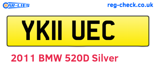 YK11UEC are the vehicle registration plates.