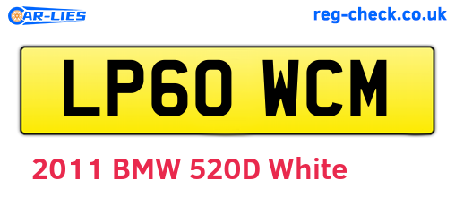 LP60WCM are the vehicle registration plates.