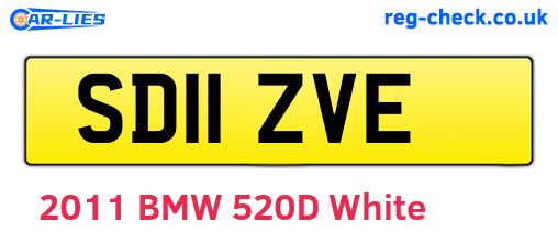 SD11ZVE are the vehicle registration plates.