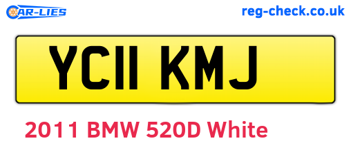 YC11KMJ are the vehicle registration plates.