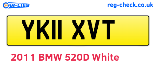 YK11XVT are the vehicle registration plates.
