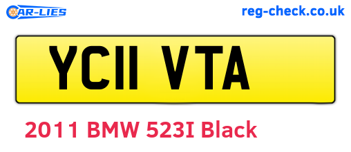 YC11VTA are the vehicle registration plates.