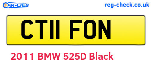 CT11FON are the vehicle registration plates.