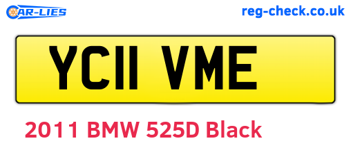 YC11VME are the vehicle registration plates.