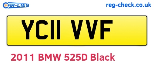 YC11VVF are the vehicle registration plates.