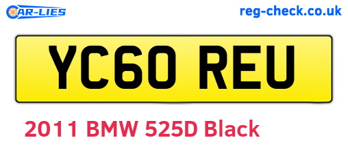 YC60REU are the vehicle registration plates.