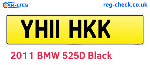 YH11HKK are the vehicle registration plates.