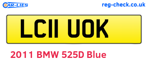LC11UOK are the vehicle registration plates.