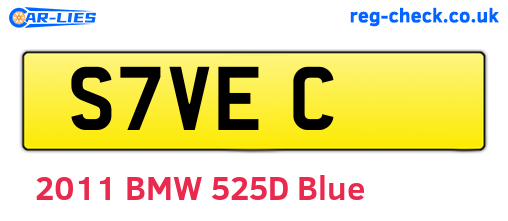 S7VEC are the vehicle registration plates.