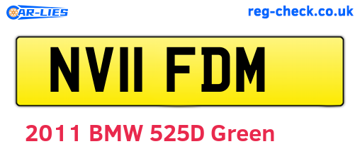 NV11FDM are the vehicle registration plates.