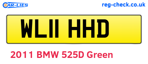 WL11HHD are the vehicle registration plates.