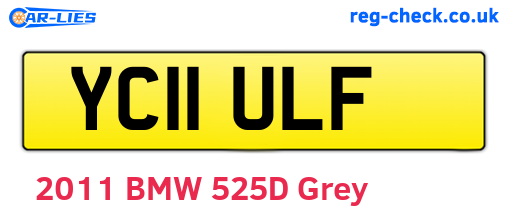 YC11ULF are the vehicle registration plates.