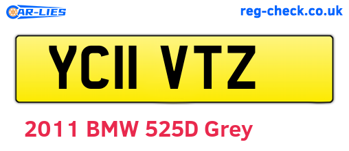 YC11VTZ are the vehicle registration plates.