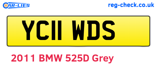 YC11WDS are the vehicle registration plates.