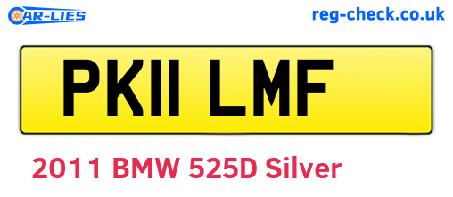 PK11LMF are the vehicle registration plates.