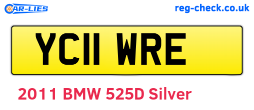 YC11WRE are the vehicle registration plates.