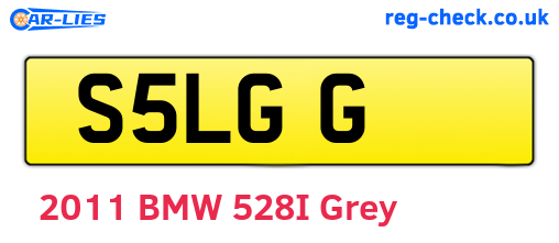 S5LGG are the vehicle registration plates.