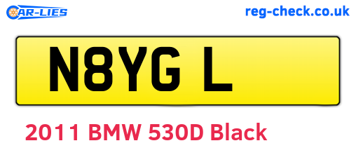 N8YGL are the vehicle registration plates.
