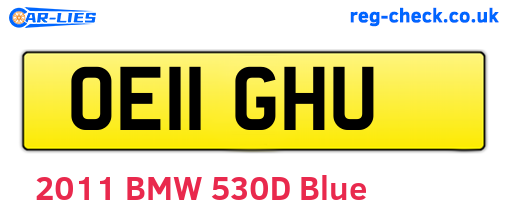 OE11GHU are the vehicle registration plates.