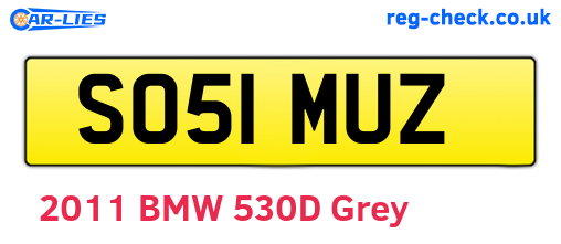 SO51MUZ are the vehicle registration plates.