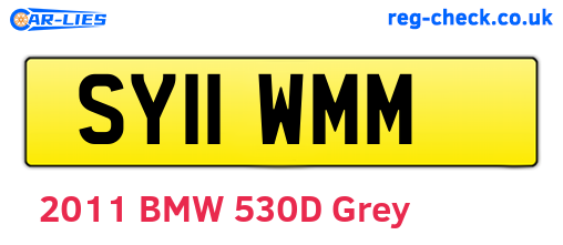 SY11WMM are the vehicle registration plates.