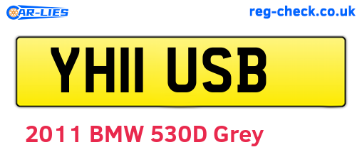 YH11USB are the vehicle registration plates.