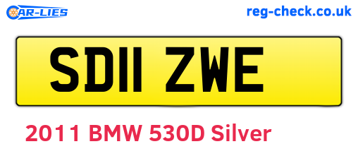 SD11ZWE are the vehicle registration plates.