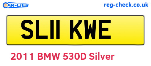 SL11KWE are the vehicle registration plates.