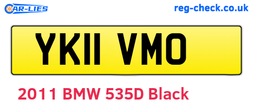 YK11VMO are the vehicle registration plates.