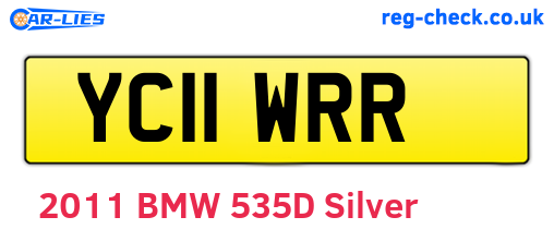 YC11WRR are the vehicle registration plates.