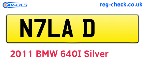 N7LAD are the vehicle registration plates.